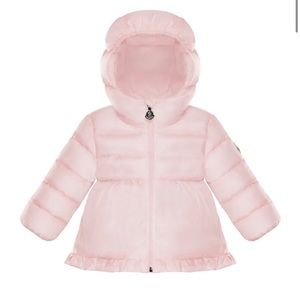 Moncler Girl’s Odlie Quilted Ruffle Jacket (Kids)